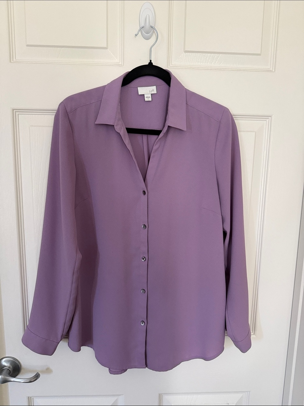 J. Jill Lavender Button-Down Shirt
